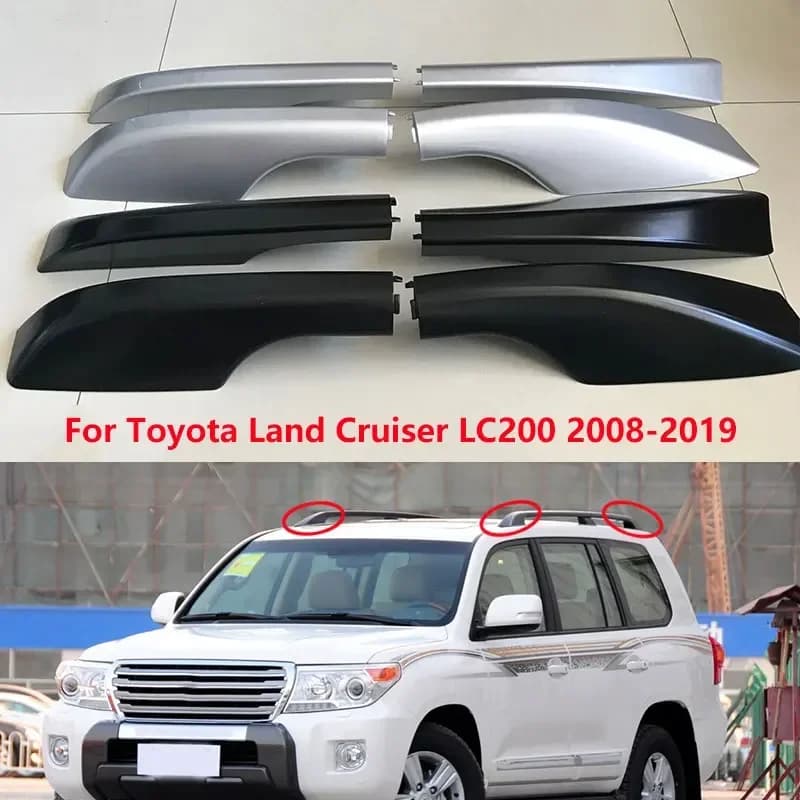 For Toyota Land Cruiser 200 LC200 FJ200 2008-2019 Car Roof Luggage Rack Cover Cap Lid Bar Rail End Shell