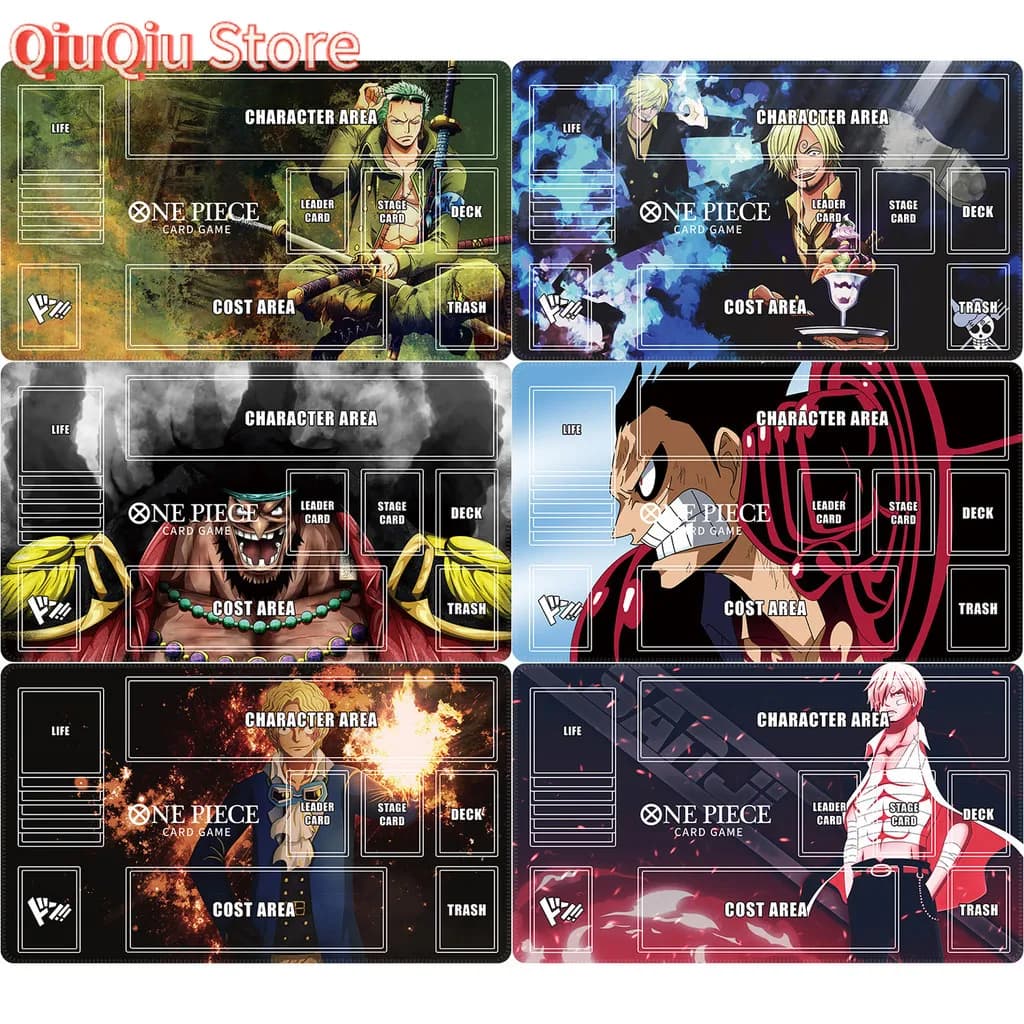 600x350mm OPCG One Piece Dedicato Tappetino per carte da gioco Battle Rufy Ace Shanks Zoro Law Regalo Giocattolo Gioco Anime Tappetino da tavolo