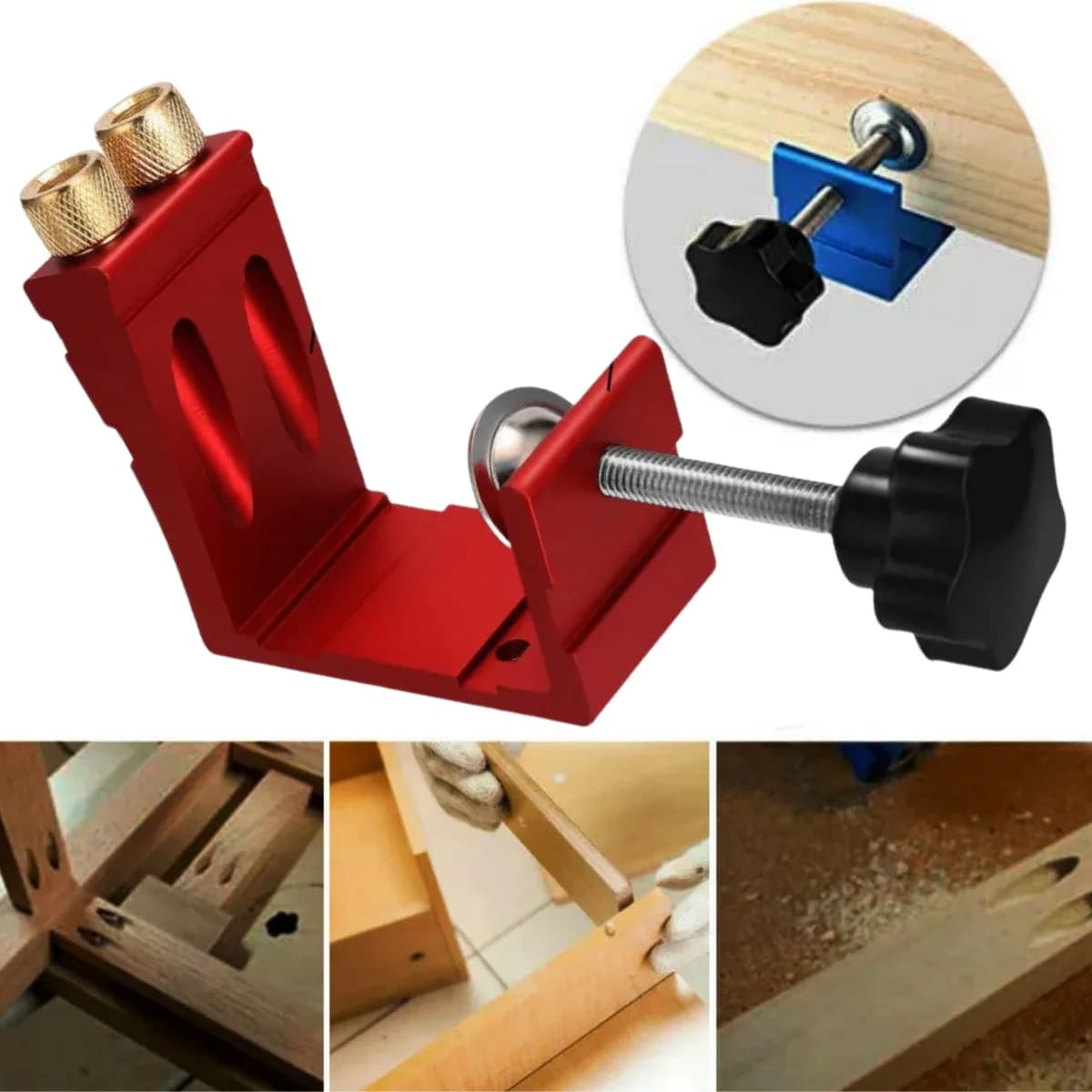 1 set of pocket holes masks for wood processing for diagonal precision positioning tool for the production of dowels with durable and lightweight design
