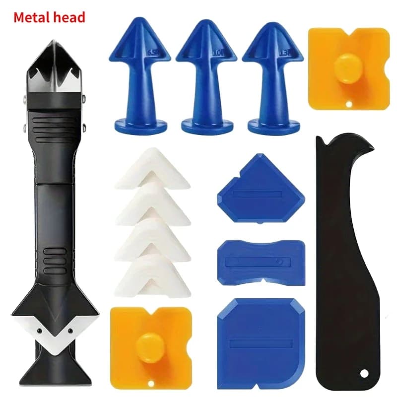 5 in 1 sealed silicone scraper set of tools for smooth removal finishing for squeezing kit for smooth mortar removal mold for floor tools manual /',[\0