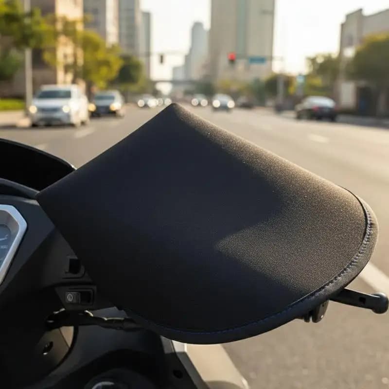 1pairs Summer Motorcycle Handlebar Cover Mesh Gloves Breathable Heat Shading for Motorbike Biking Use