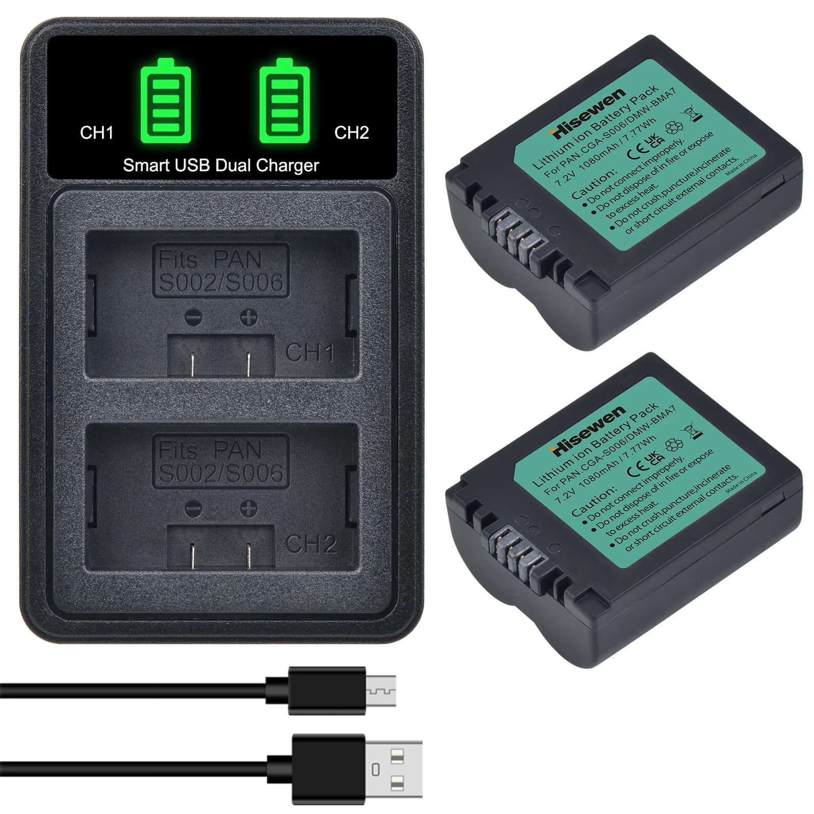 CGA S006 CGA-S006A CGR-S006E DMW-BMA7 Batteria per Panasonic Lumix fz50 fz8 fz38 fz7 dmc-fz35 cgr-s006e CGA-S006 FZ28 FZ30