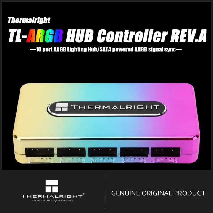 Controller HUB Thermalright TL-ARGB REV.A 10 Door ARGB Lighting Hub ARGB Signal Synchronization powered by SATA