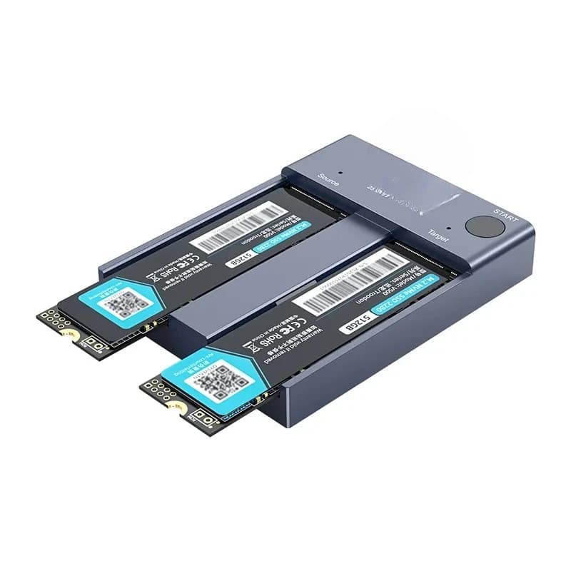 Case per SSD M.2 NVMe, base esterna per disco rigido con porta Type-C, base per doppio disco rigido.