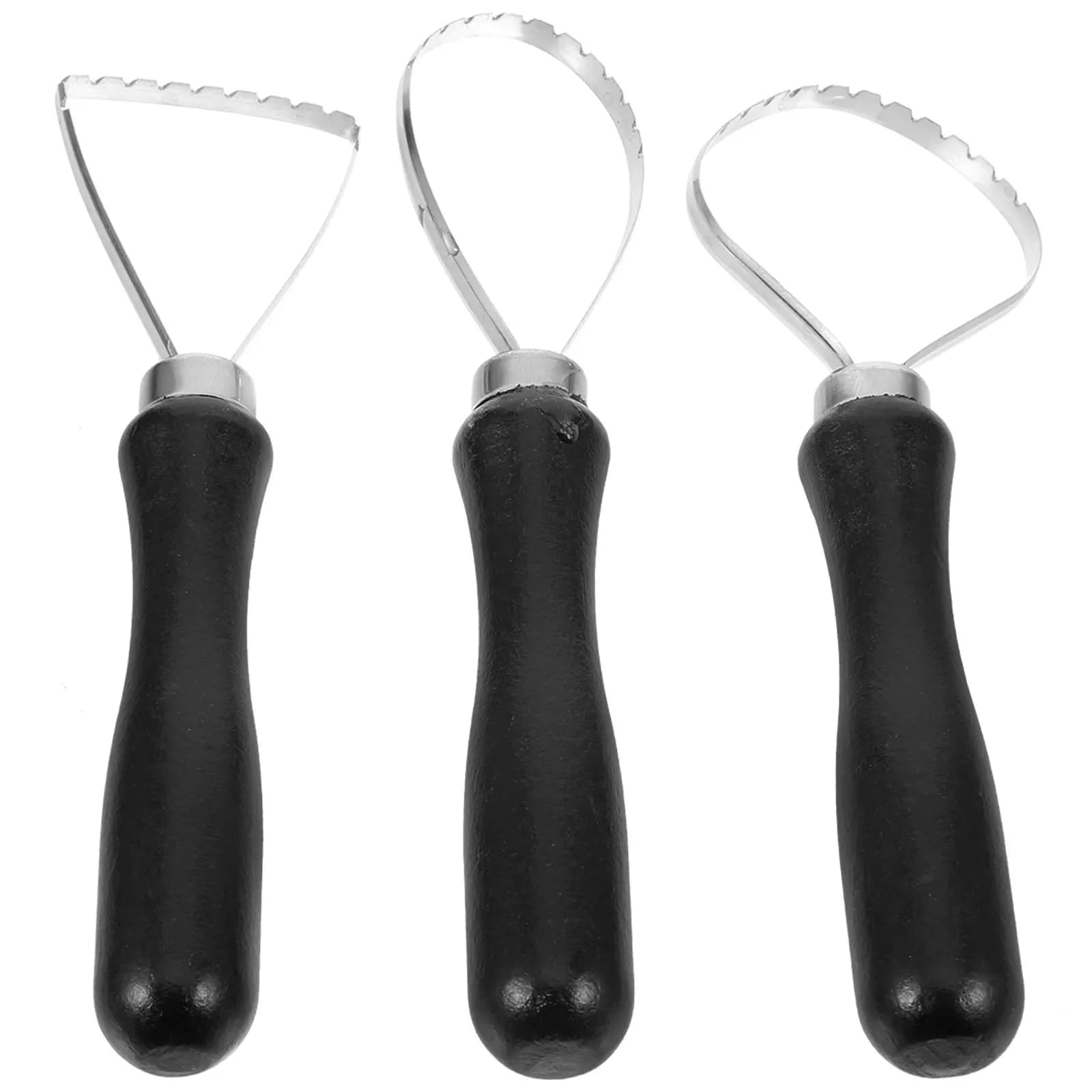 Set di 3 Utensili Premium per Intaglio in Ceramica, per Scultura in Argilla, Creazioni Artistiche Fai-da-Te, Progetti Artistici, Laboratorio di Ceramica