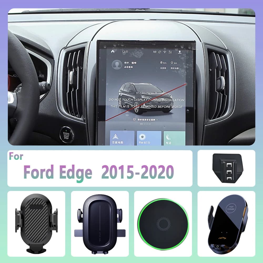 Per Ford Edge 2015 2016 2017 2018 2020-supporto per telefono da auto ricarica Wireless supporto per telefono magnetico accessori per supporto Magsafe per auto