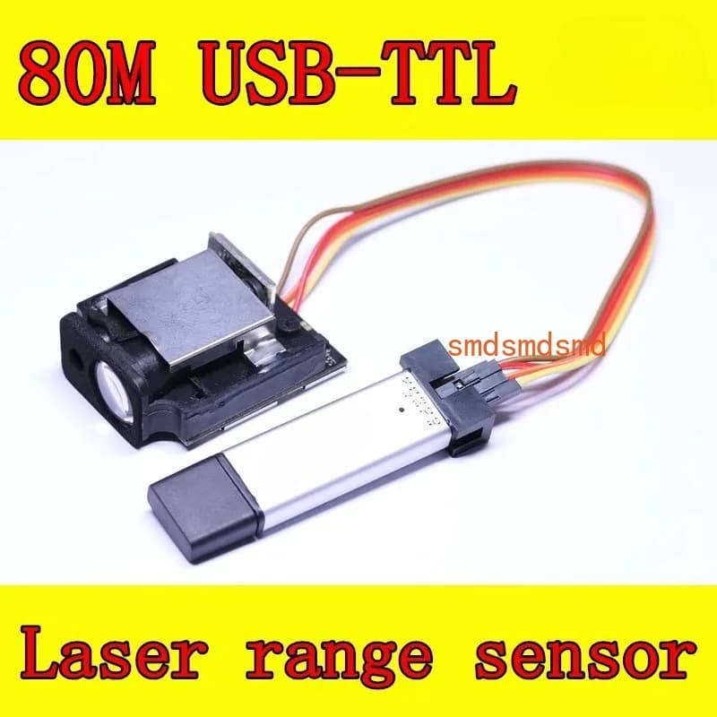 Sensori di distanza laser ad alta precisione da 80 m Allarme/sensore del modulo telemetro da 1 mm