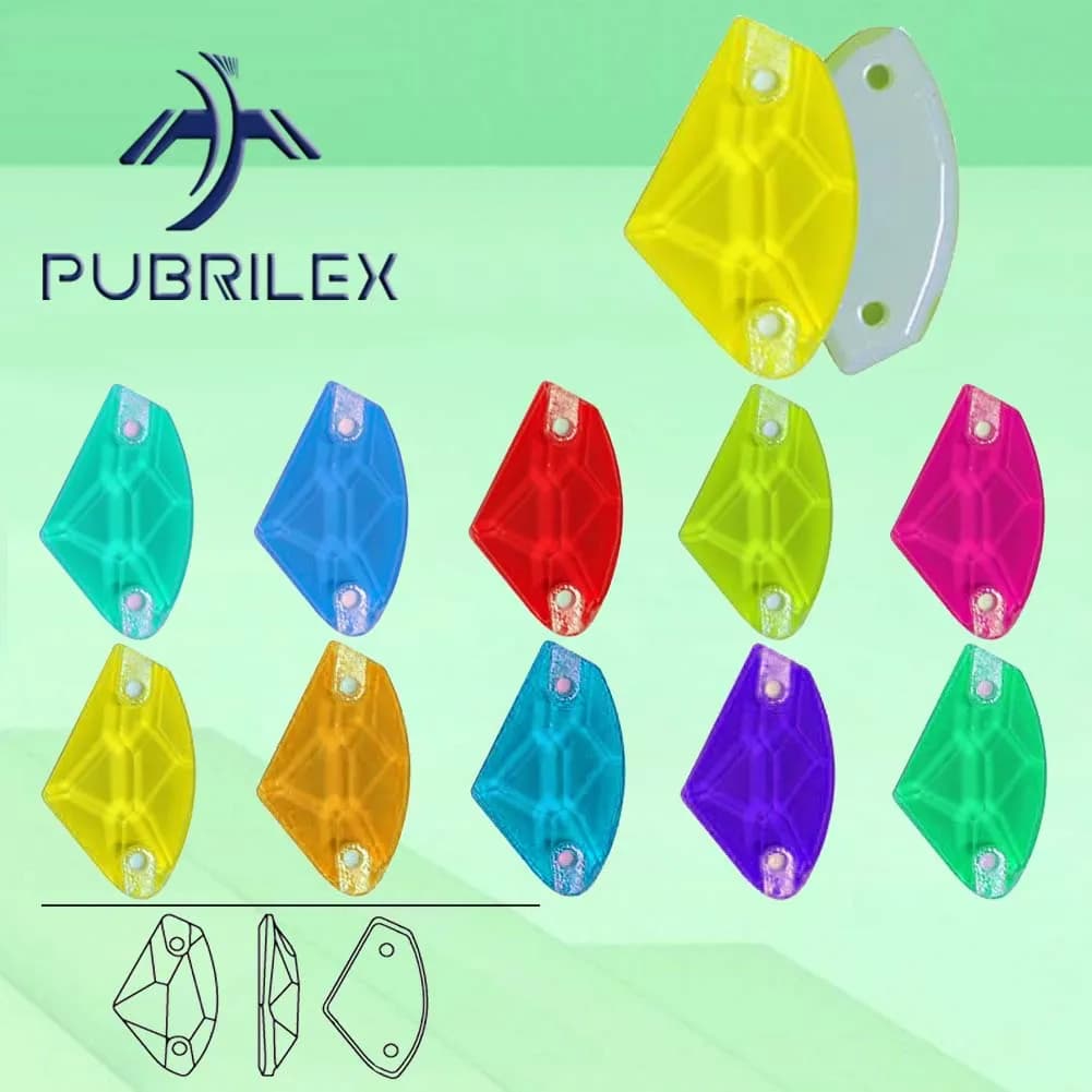 Bordi al neon galattici all'ingrosso con smetri K9 Pietre da cucire in vetro Flatback Cucire su strass per borse per abiti