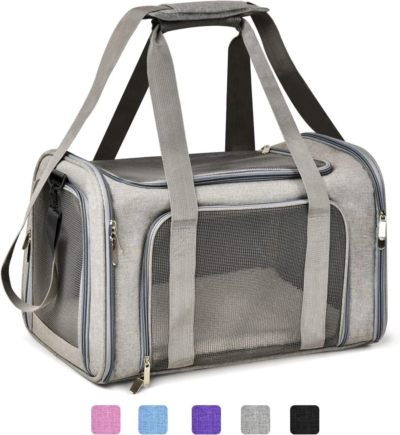 Cat Carriers Dog Carrier Pet Carrier For Small / Medium Cats Dogs Puppies , TSA Airline Approved Small Dog Carrier Soft Sided,