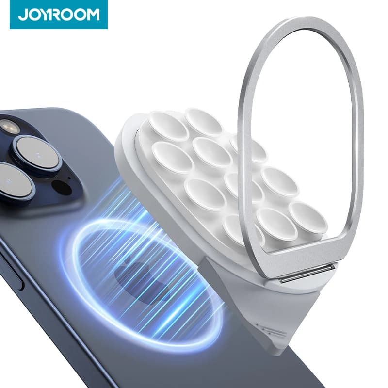 JOYROOM Magnetic Suction Cup Phone Holder Super Strong Car Mount with Pull Ring Dashboard Windshield Stand for iPhone Samsung