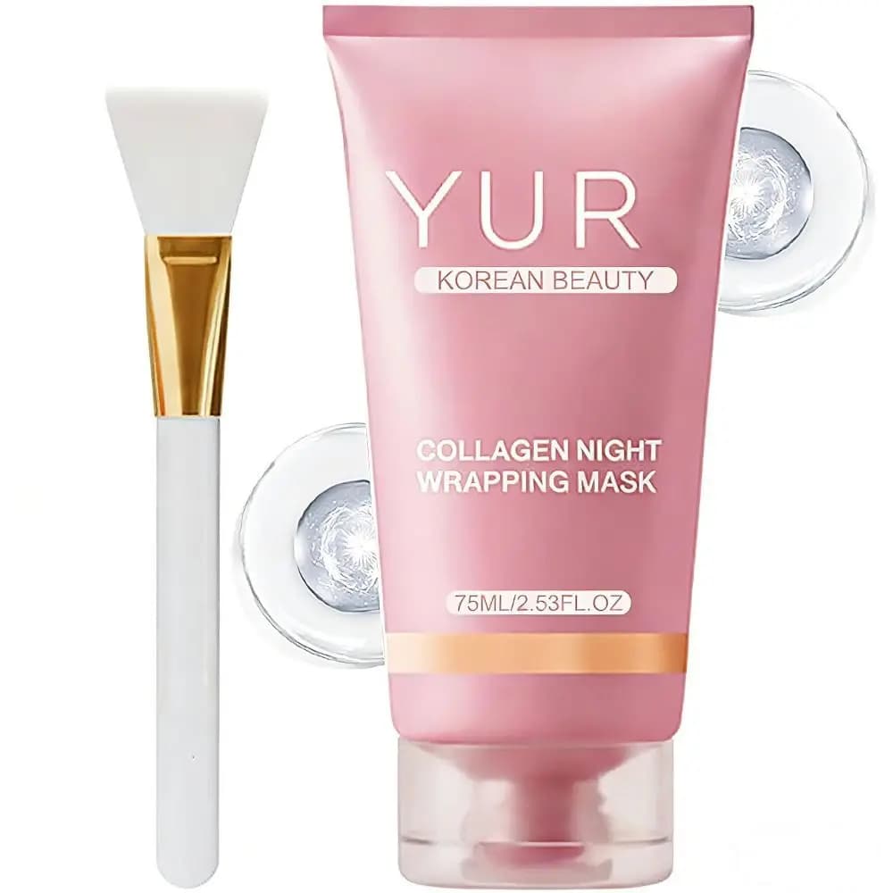 New 75ML Collagen Night Wrapping Mask Easy Peel Off Hydrating Facial Mask Night Mask Skin Care