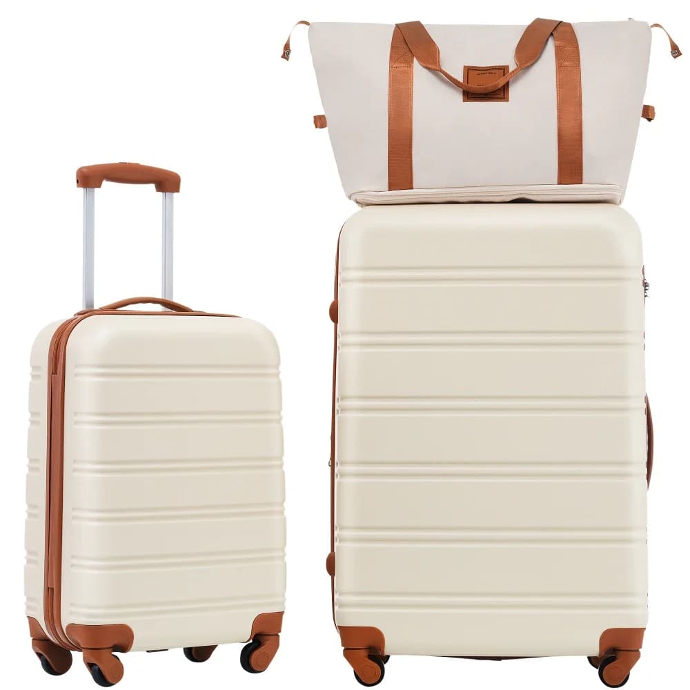 Lightweight Hardshell Luggage Set 2Pcs Spinner Suitcase TSA Lock 20 28 Inch Travel Luggage