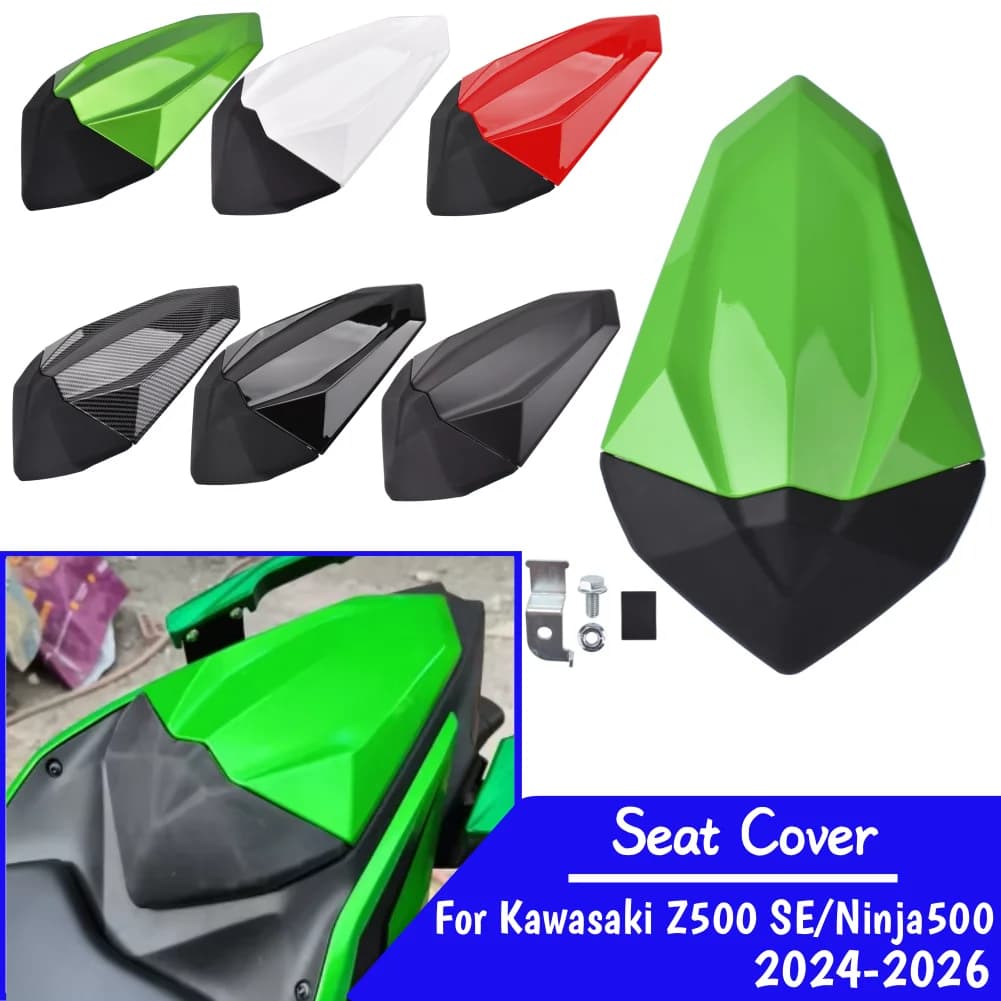 Motorcycle Rear Seat Tail Cover Fairing Cowl For Kawasaki Z500 SE Ninja500 2024 2025 2026 Passenger Solo Pillion Accessories