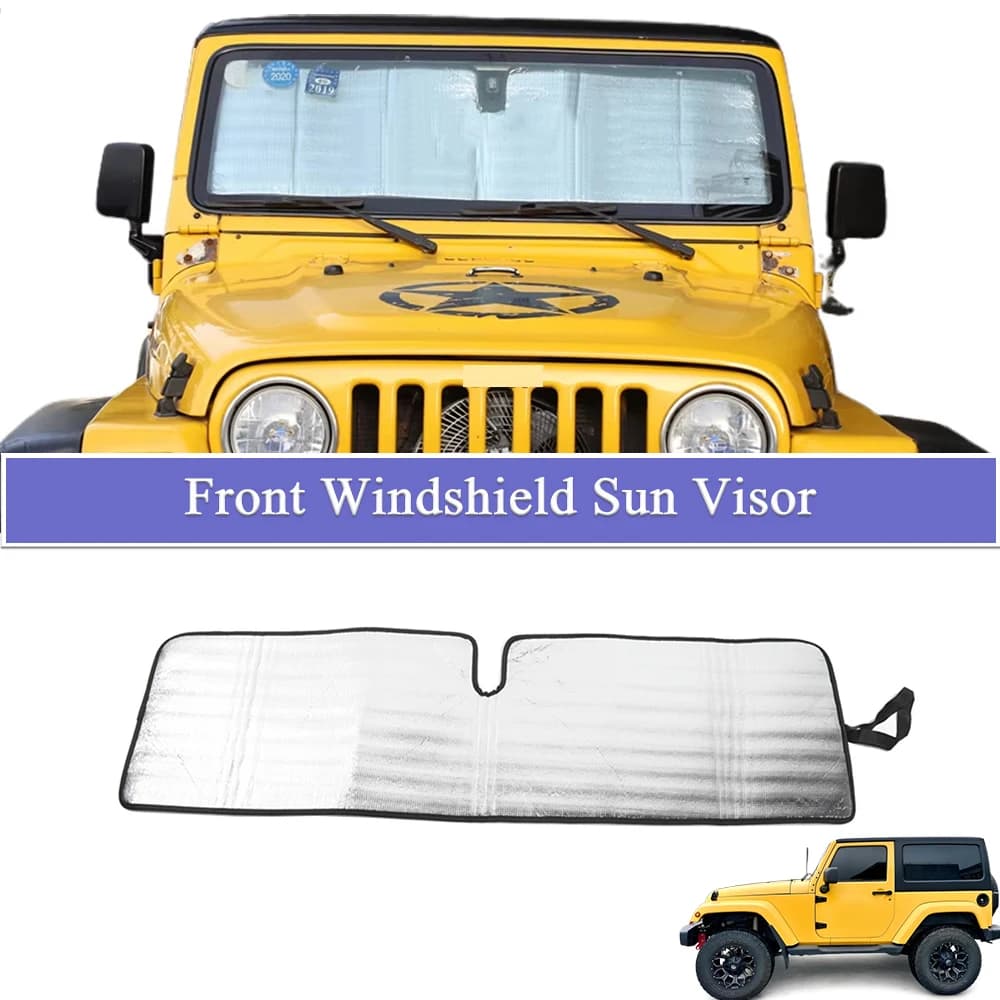 Parasole per Parabrezza Auto per Jeep Wrangler JK TJ 1997-2017 Protezione dai Raggi UV Accessori per Interni