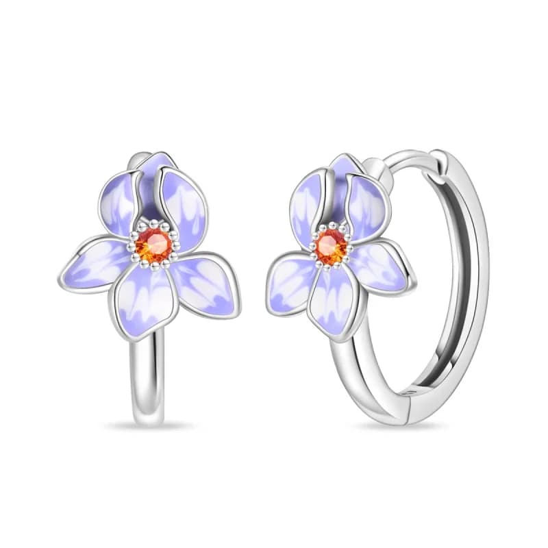 Orecchini da donna in argento sterling 925, orecchini a cerchio classici Iris, per anniversario, matrimonio, gioielli, regali