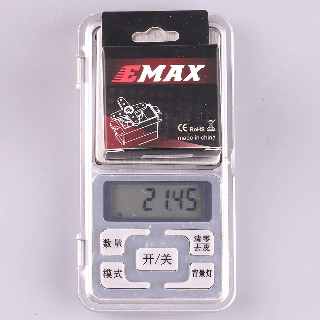 EMAX ES09MA 450 Servocomando a Disco Inclinato con Ingranaggi Metallici per Elicottero RC ad Ala Fissa, Parte di Ricambio per Aeromodelli, Elicottero Telecomandato