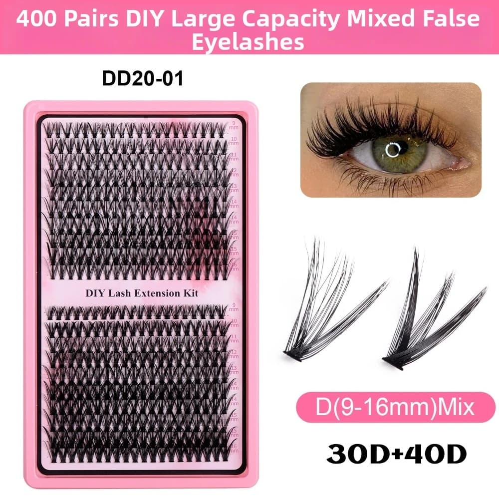 New Fake Eyelashes 3D Natural Effect Volume, Voluminous Ciuffs, Wispy Style, Eyelash Vents, Eyelash Clamps, Personal Care