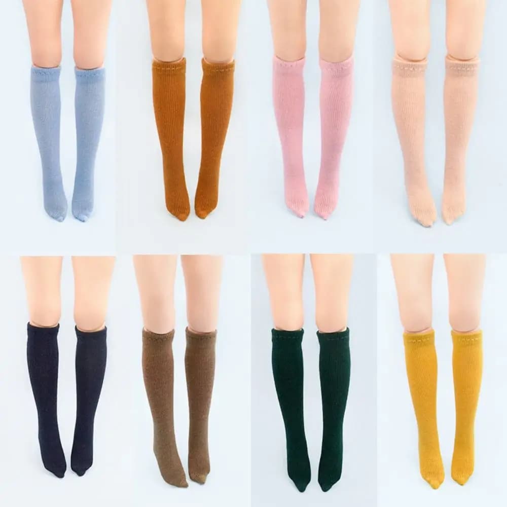 Calze in Cotone Fatte a Mano alla Moda, 15 Stili, Calze Lunghe per Bambole, Leggings per Bambole ob22 ob24 / per Bambole Blythe