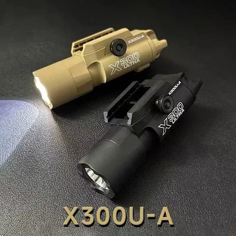 X300U-A Multifunctional tactical light: suitable for 20 mm tracks, for softair toy guns, hunting, CS games and war games