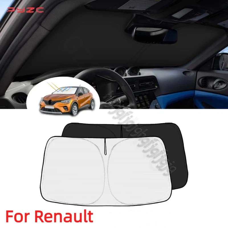 Windshield Sunshade Car Visor Front Window parasol Sun Shade Cover For Renault Megane Clio Espace Arkana Captur Car Sun Visor