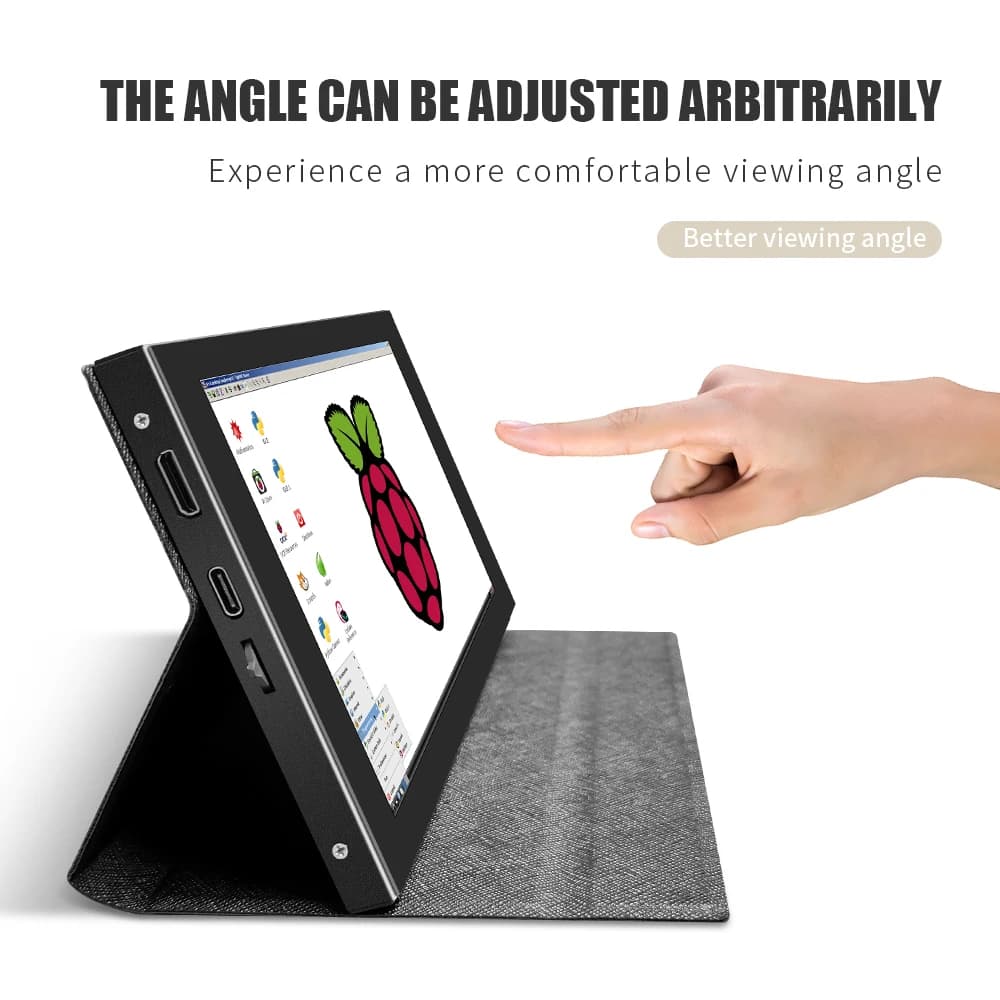 7 Inch Portable Capacitive LCD Touch Screen Panel at 5 Points IPS 1024x600 Full HD HDMI Monitor Gaming Display for PC Raspberry Pi