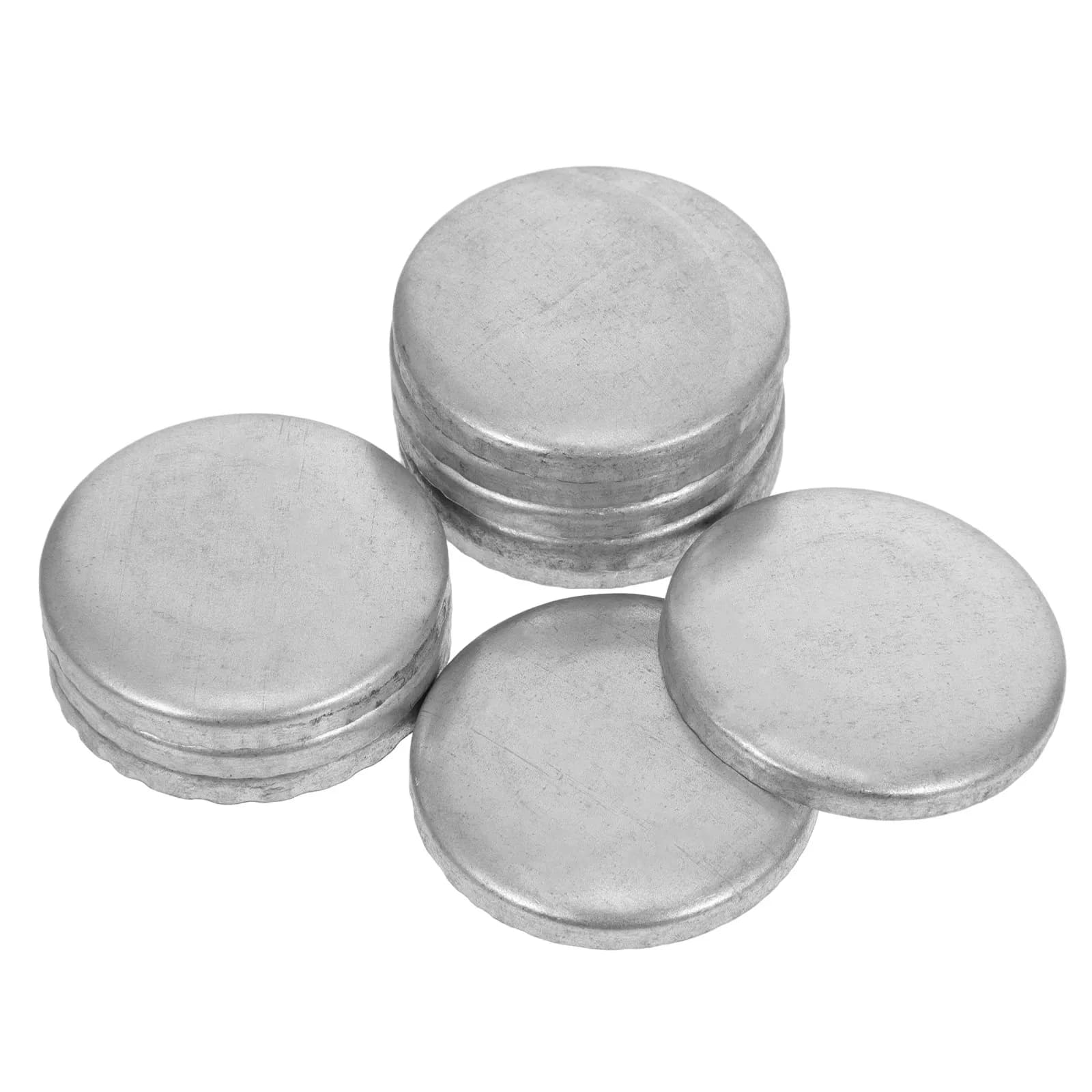 10Pcs Metal Round Tube Decorative Post Topper 40Mm Outdoor Handrail End Caps for Fence Deck Railing Garden Balustrade Post Caps