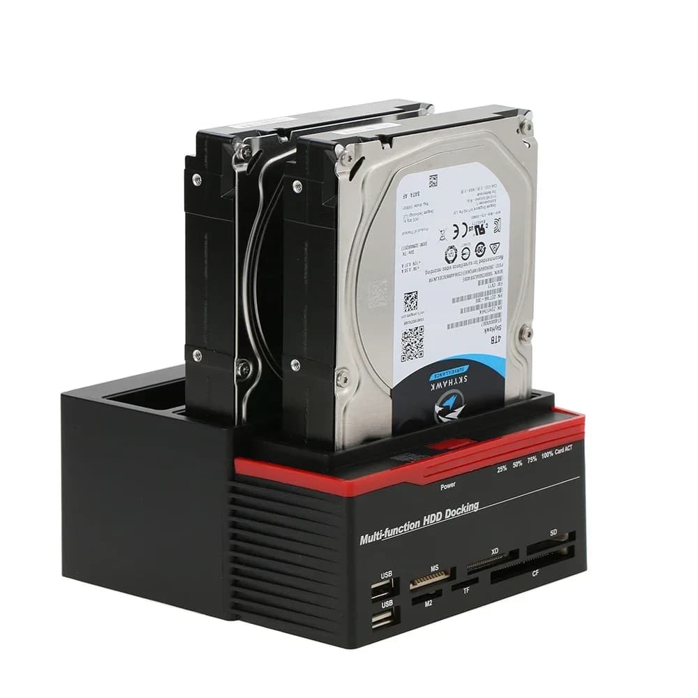 Docking station USB 3.0 SATA IDE HDD per adattatore da 2,5 3,5 pollici SSD a stato solido con lettore di schede Hub USB Hdd disco rigido esterno