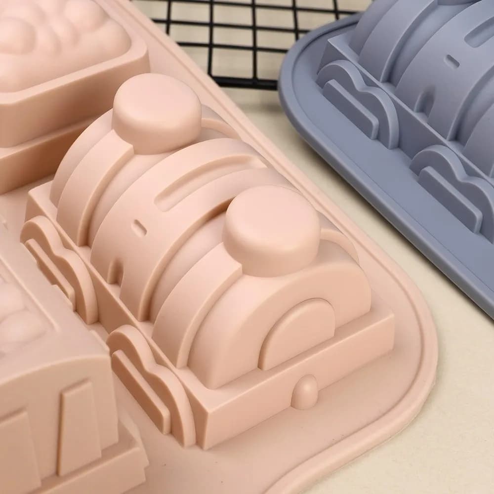 Stampo Multiuso a 9 Scomparti, Stampo per Torte Antiaderente in Silicone, Vassoio per Cubetti di Ghiaccio, Stampo Flessibile per Pudding, Facile da Rilasciare, per Cucina