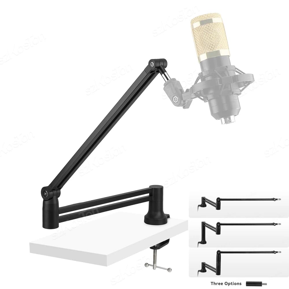 Supporto per microfono ad altezza regolabile Supporto per braccio per microfono da tavolo a basso livello con gestione dei cavi per supporto per microfono AM8 K688 A8 A6V