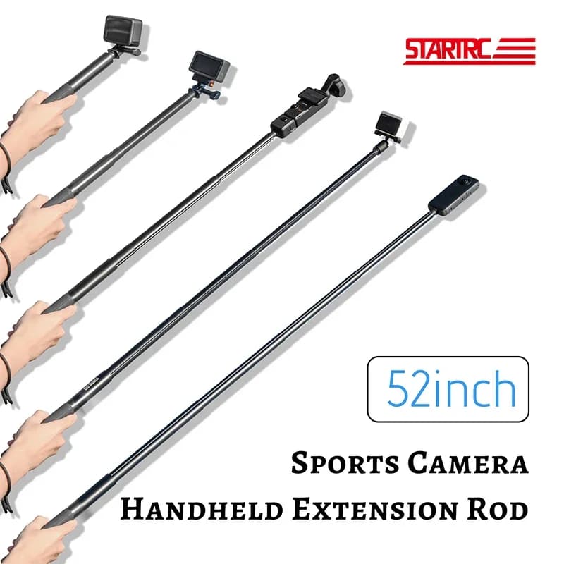 Panoramico Selfie Stick Metallo Invisibile Edizione Estesa Scalabile Monopiede per Insta360 X4 Camera Stick Treppiede Per GoPro DJI SJCAM