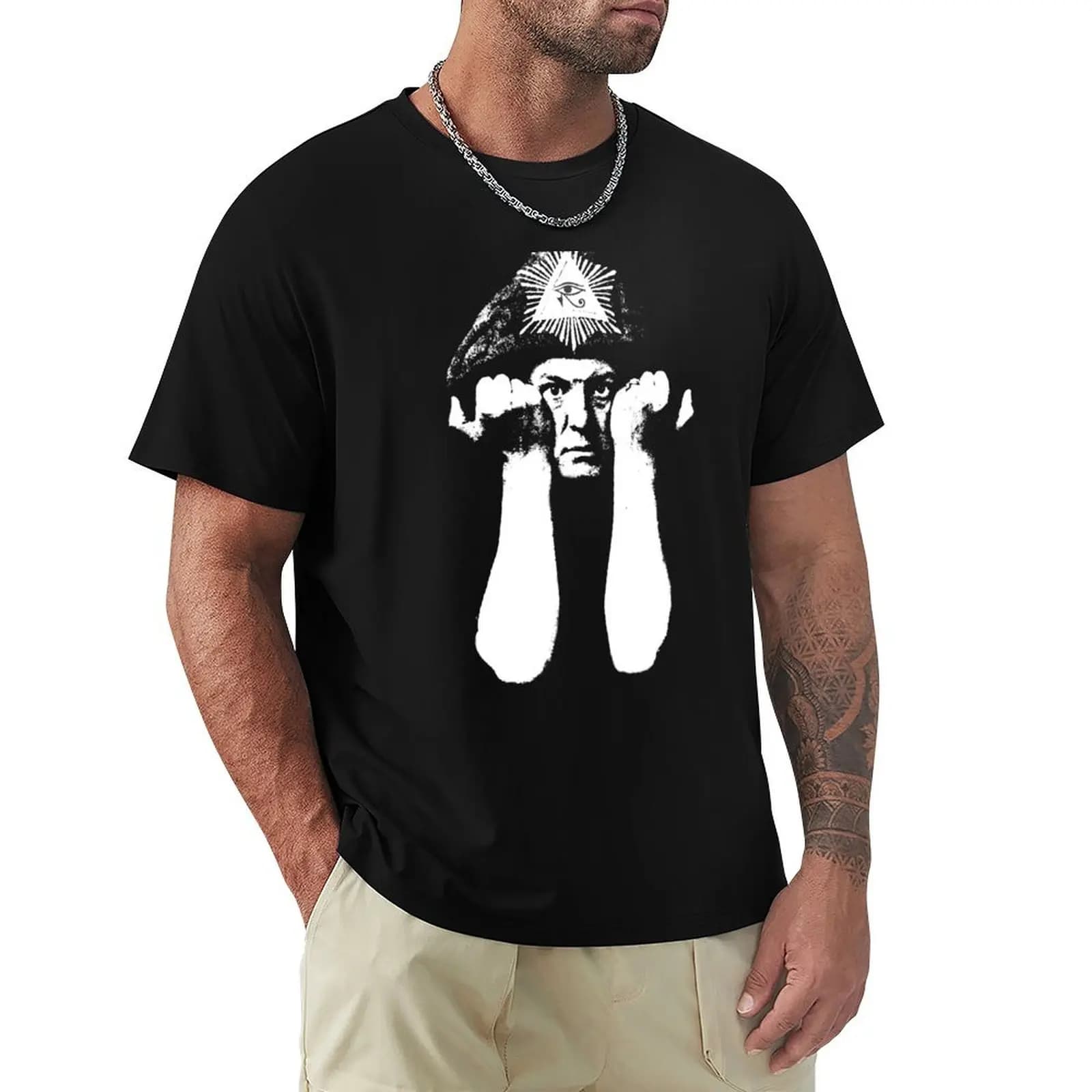 Aleister Crowley T-shirt Do what thou wilt Utility Work a maniche corte