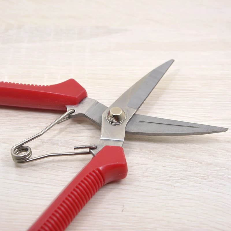 190mm Straight Head Pruning Shears Stainless Steel Non Slip Handle Garden Scissors For Bonsai Household Use