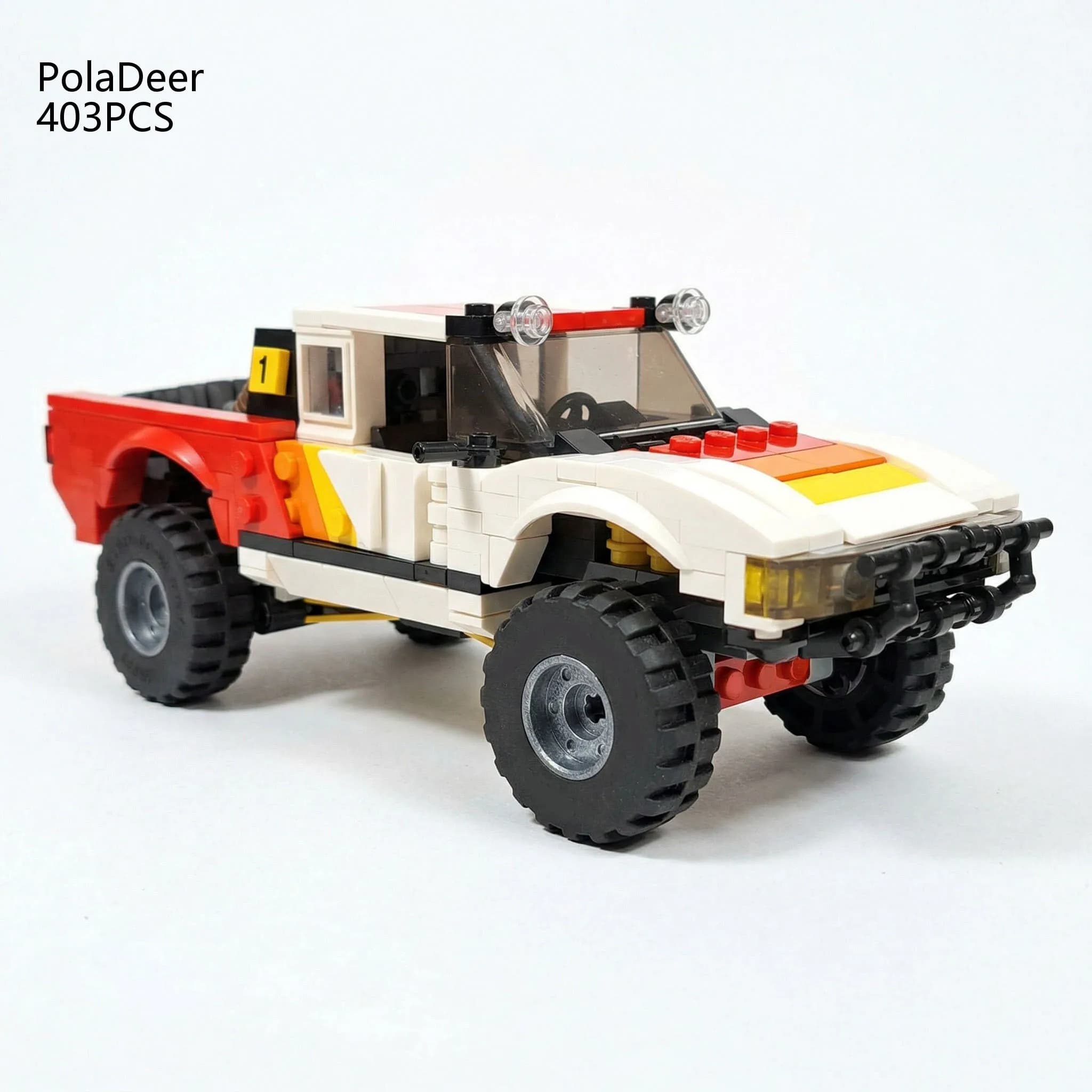 Champion Series 403 Pezzi MOC DIY 1993-1998 Baja Truck T100 Modellino da Costruire Mattoncini Giocattolo Regalo di Compleanno per Bambini