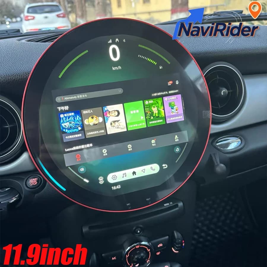 11.9" Screen For BMW Mini One Cooper R55 R56 Peaceman Mini Clubman 2007-2014 Android Auto Stereo Car GPS Carplay Audio Head Unit