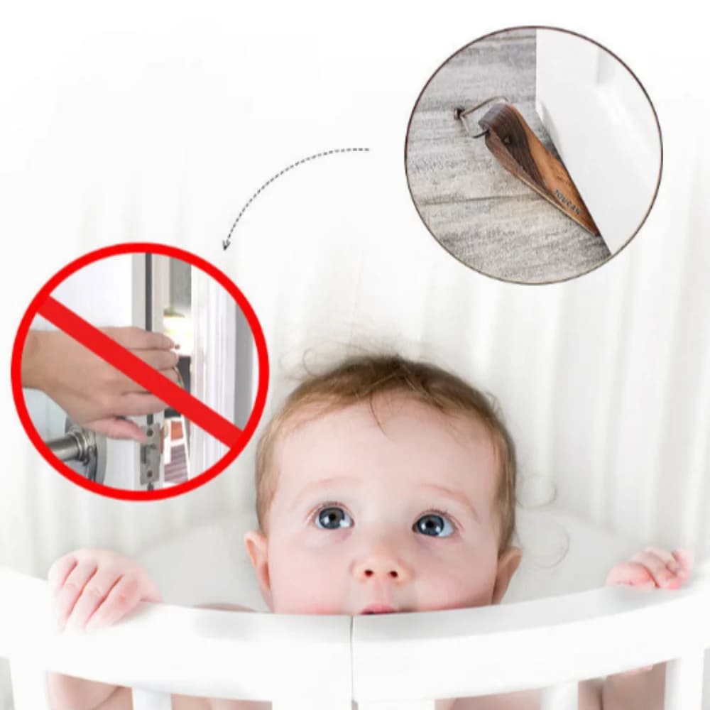 Divertente supporto per porta Fermaporta per uccelli in legno Fermaporta per pavimento Porta a cuneo Aspirazione per porta Anti-collisione Protezione da parete antivento per ufficio