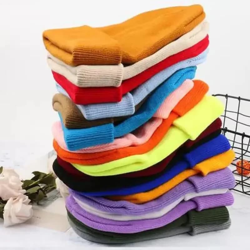 Cappelli invernali per donna Uomo Berretti lavorati a maglia Solido Cappello carino Ragazze Autunno Berretto femminile Berretti scaldacollo Berretto casual da donna