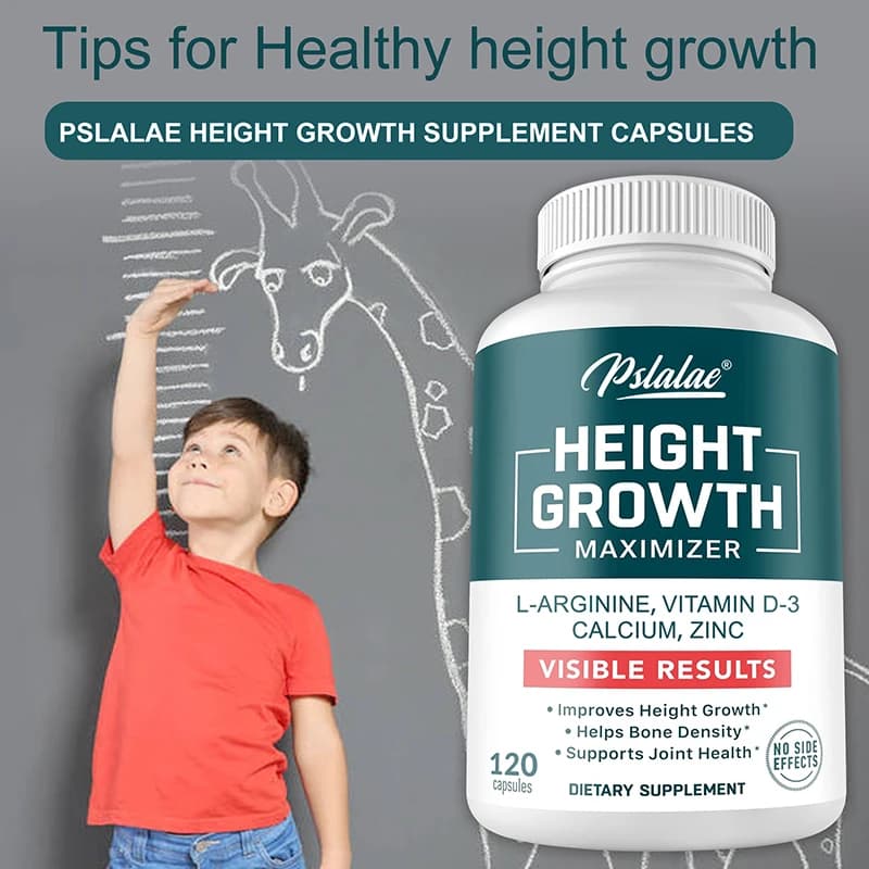 Height Gaining Supplement - Supports Bone and Joint Health, Absorption, Helps Natural Height Growth, Improve Immunity, Non-GMO
