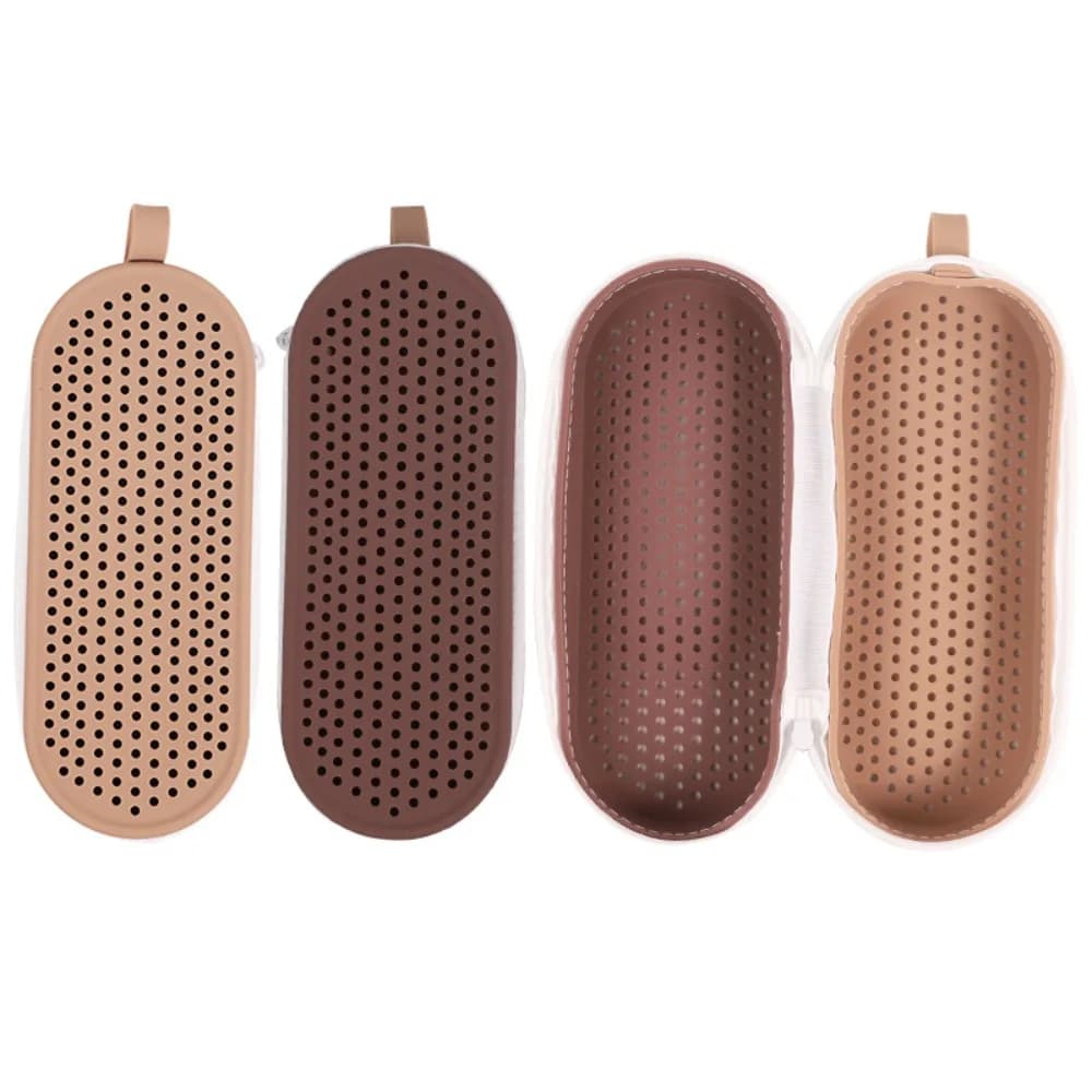 Silicone swimwear Storage box Exhaust hole Double face glasses bag Soft with handle Myopia glasses case Nuotatori