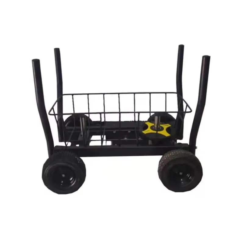 Gym equipment trolley, Sled Commercial with Loading Plates, Library Cart with Wheels