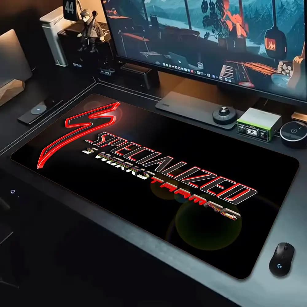 Tappetino per mouse XXL di marca Hot Bicycle Brand Specialized, superficie liscia per il gaming, antiscivolo, comodo tappetino da scrivania
