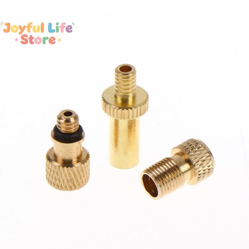 Hot Universal Brass Bicycle Valve Adapter Presta Schrader Dunlop Converter Multi-Type Inflation Adaptor For Bike Pump Inflation