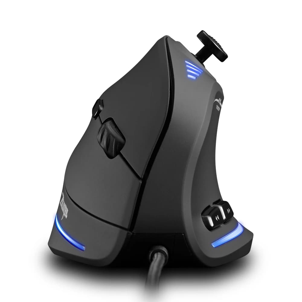 ZELOTES C-18 Vertical Play Mouse 10000 DPI Programmable 11 Wired USB Buttons RGB Remote Optical Mouse Portable PC Game Mouse
