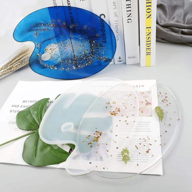 New Creative DIY Crystal Epoxy Mold Creative Handmade Mirror Color Palette Drawing Board Silicone Mold Household Supplies