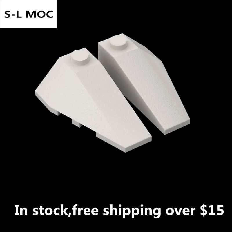 43710 43711 Wedge 4x2 Triple Bricks collezioni Bulk modulari GBC giocattoli per MOC tecnico DIY Building Blocks regali compatibili