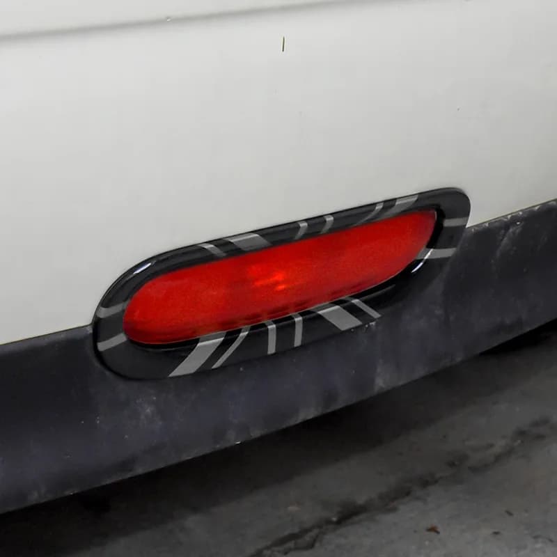 For Mini Cooper R56 R57 R58 R59 2012 2011 2010 2009 2008 2007 Rear Bumper Fog Light Lamp Cover Car Styling Accessories Trim