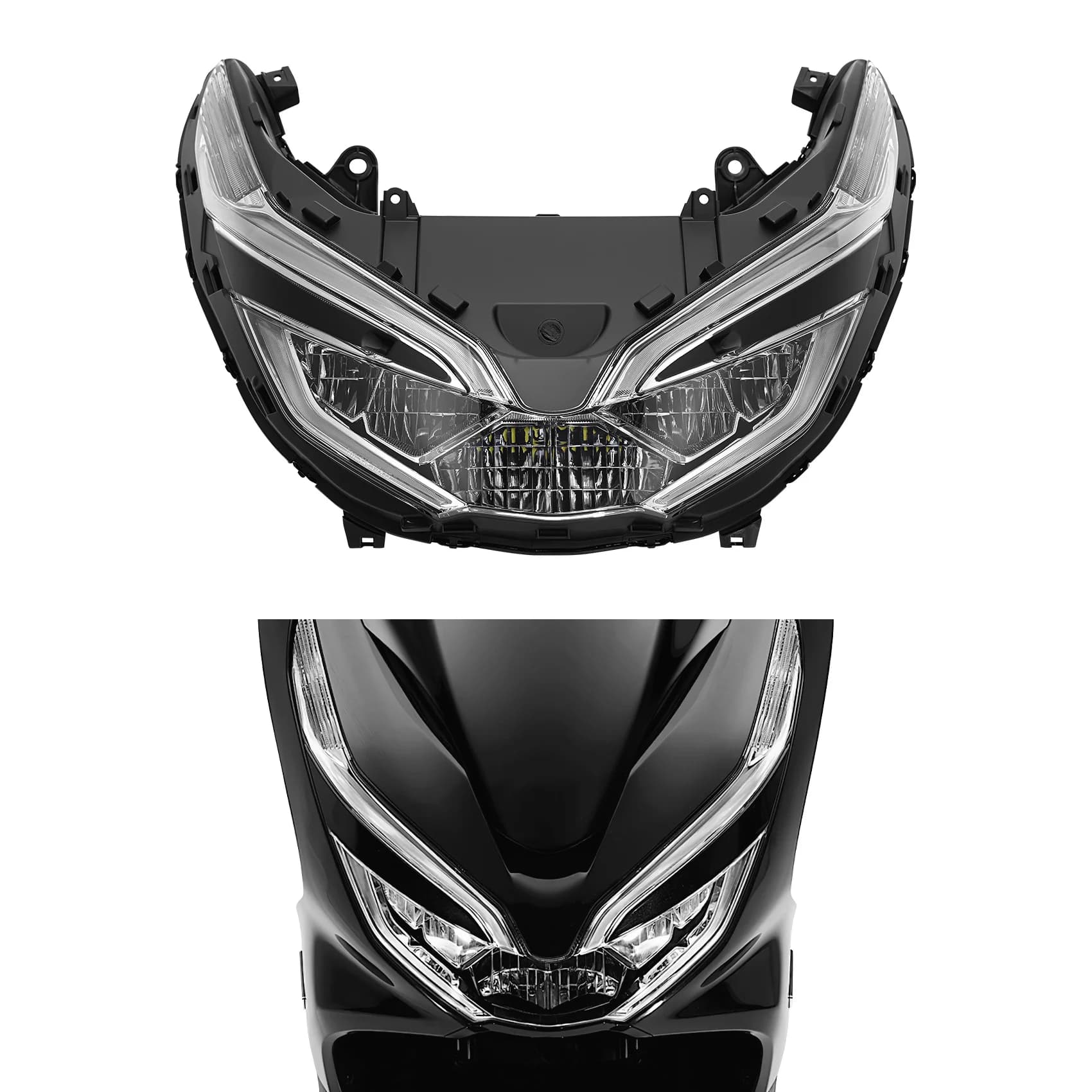 Gruppo faro anteriore a LED per moto per Honda PCX125 PCX150 2018-2020