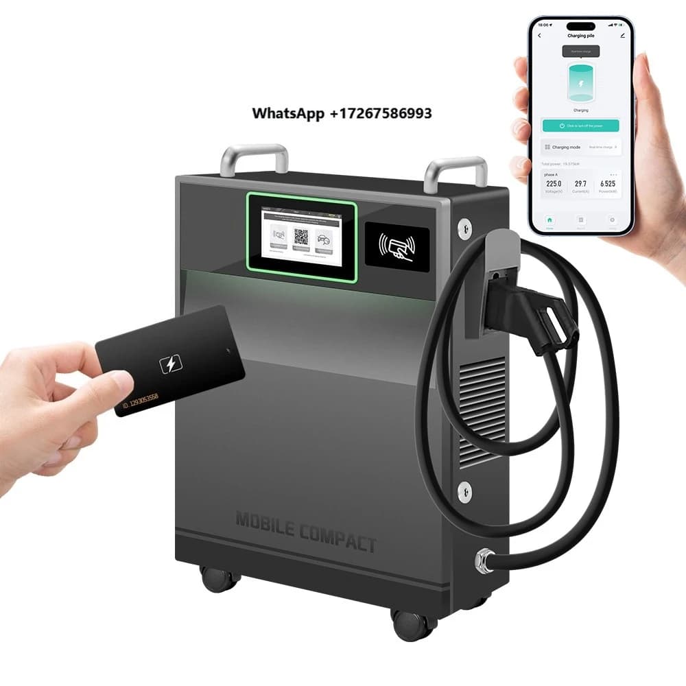 Stazione di Ricarica EV Mobile AFAX 40Kw, Caricatore DC Portatile GBT CCS2 30KW OCPP per Auto Elettriche