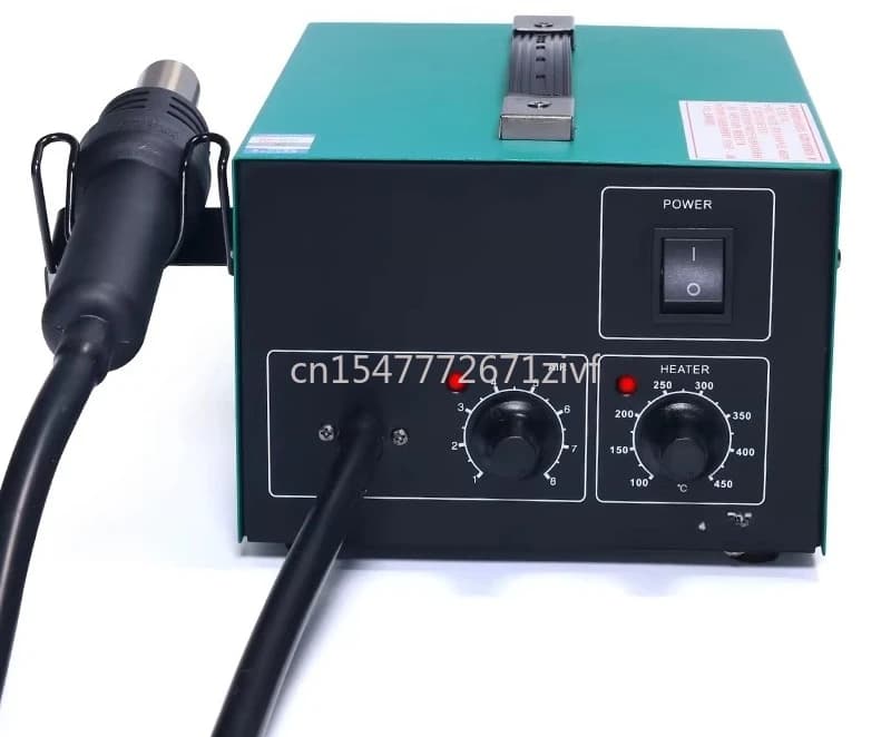 Pistola termica da 600 W per la riparazione di telefoni cellulari Stazione di rilavorazione BGA 100 ~ 450 gradi regolabile 110 V/220 V