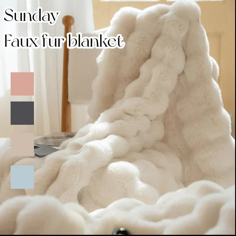 Coperta da tiro in peluche in pelliccia sintetica Coperte bifacciale invernali calde per letto Copridivano a forma di plaid di lusso per regalo federa per divano