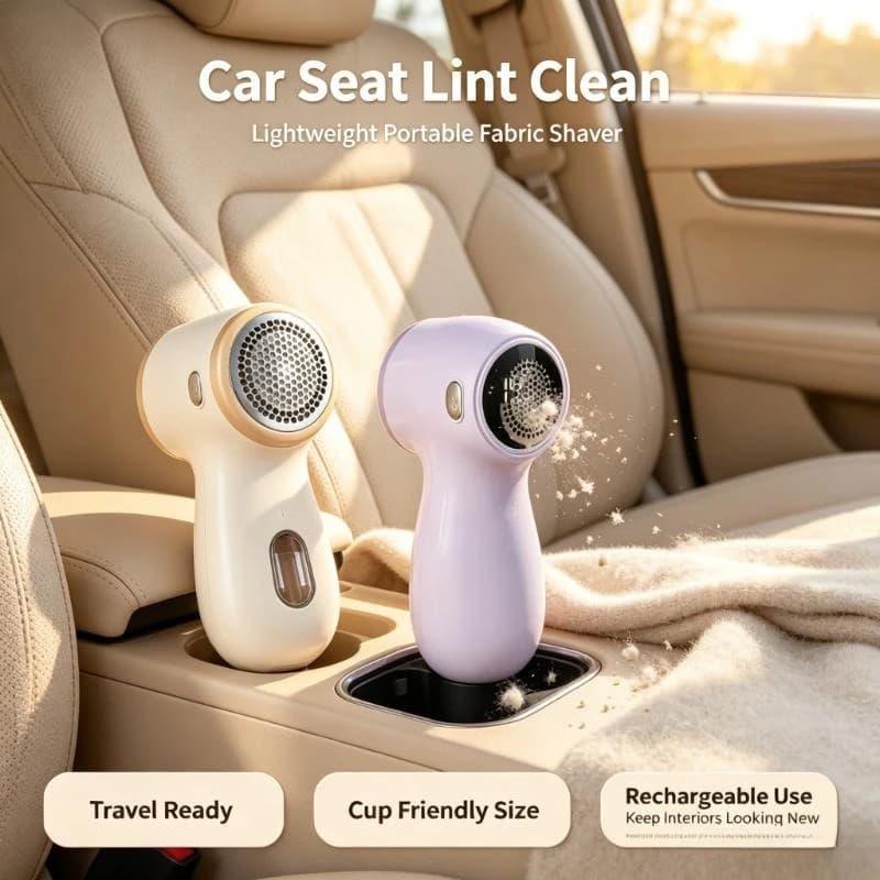 2-in-1 Rechargeable Lightweight Digital Display Lint Remover Household Portable Fabric Shaver